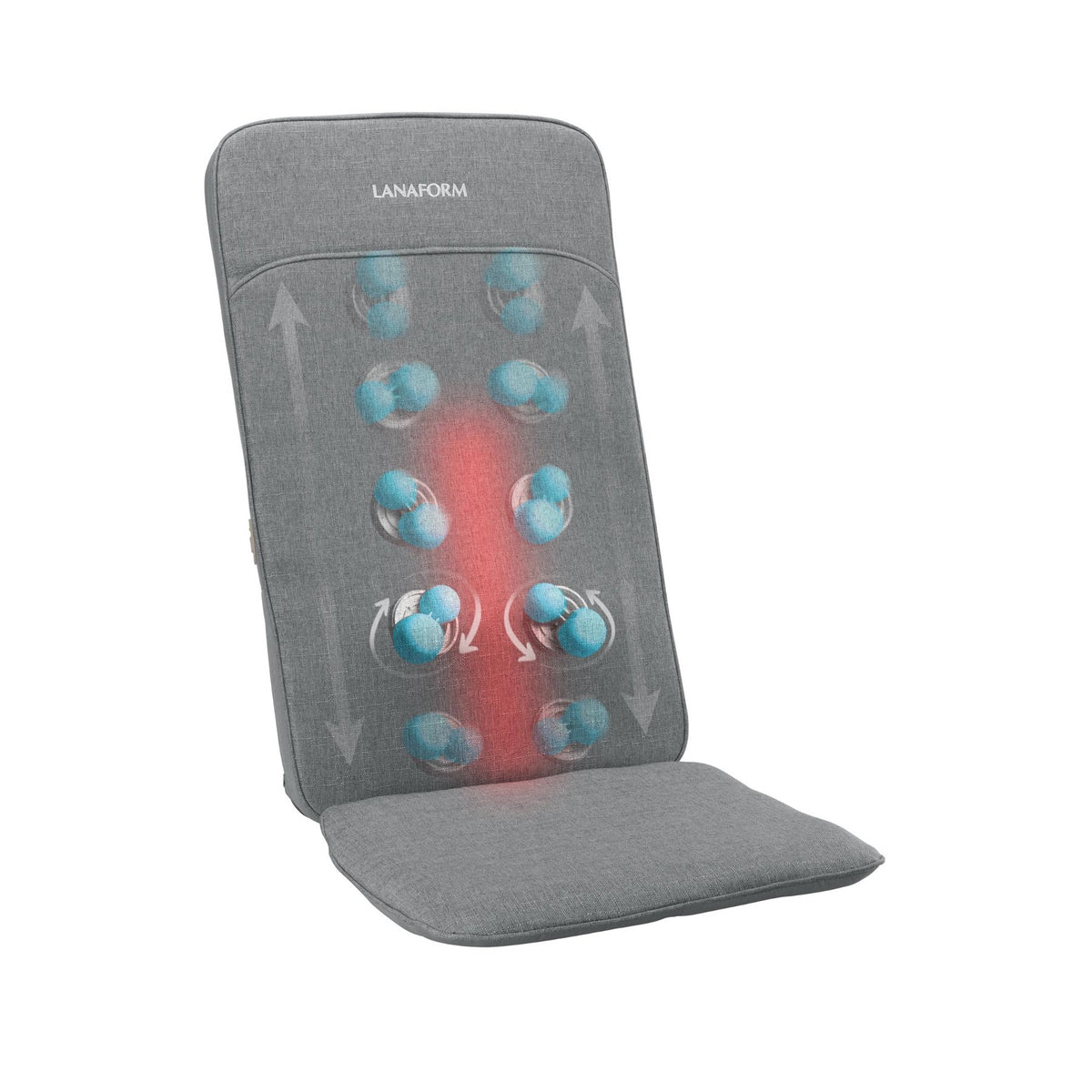Siège massant shiatsu avec têtes de massage souples et chaleur relaxante - 2