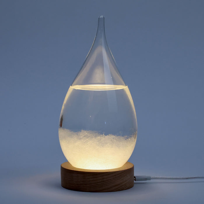 Baromètre à cristaux lumineuse Storm Glass en forme de goutte - 2