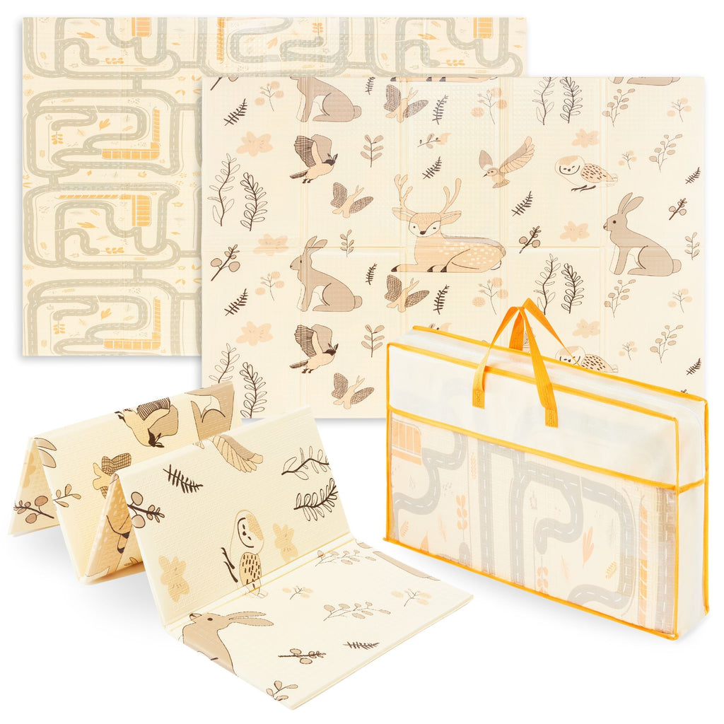 Tapis d'éveil bébé en mousse reversible - 1