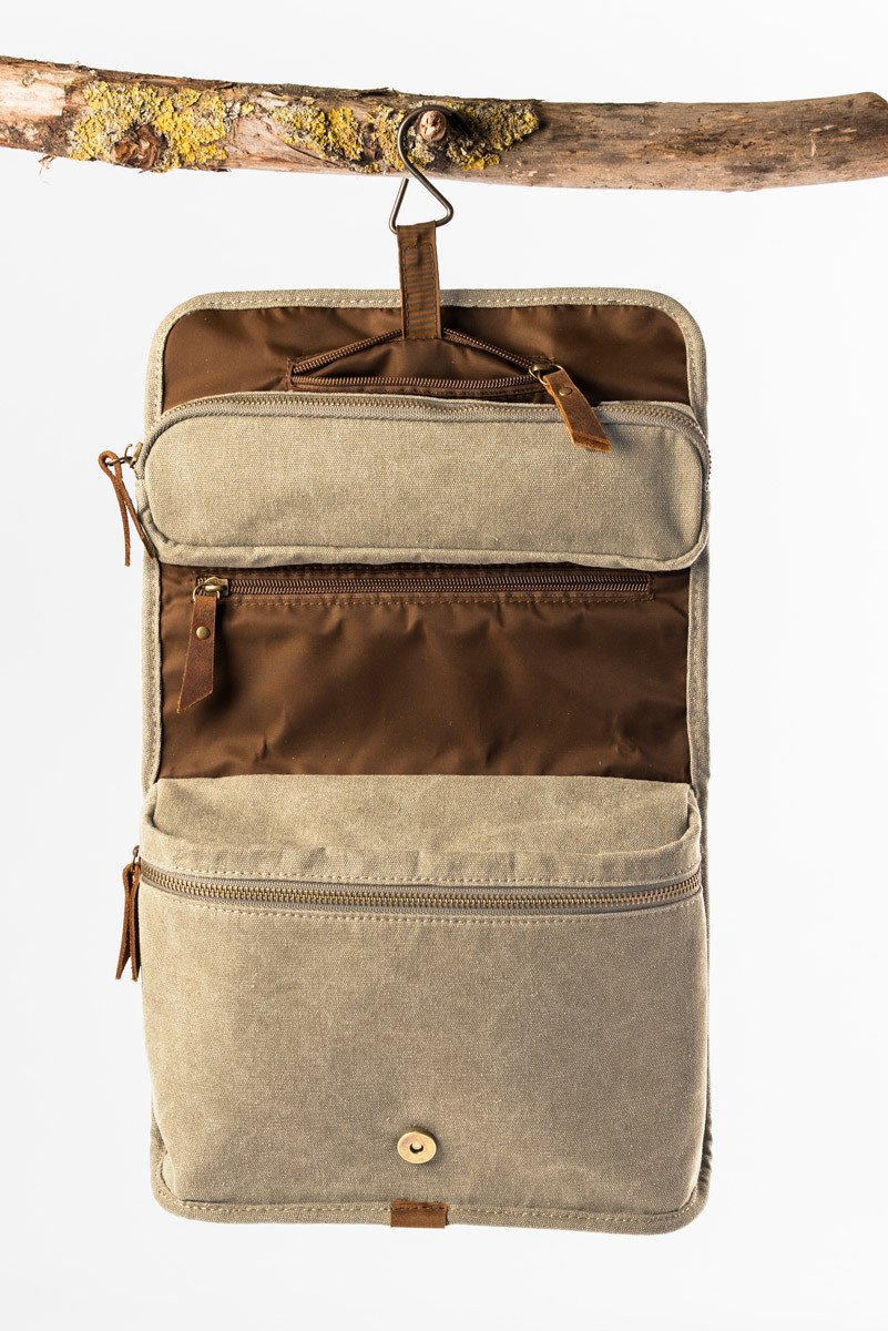 Trousse de toilette vintage naturel - 2