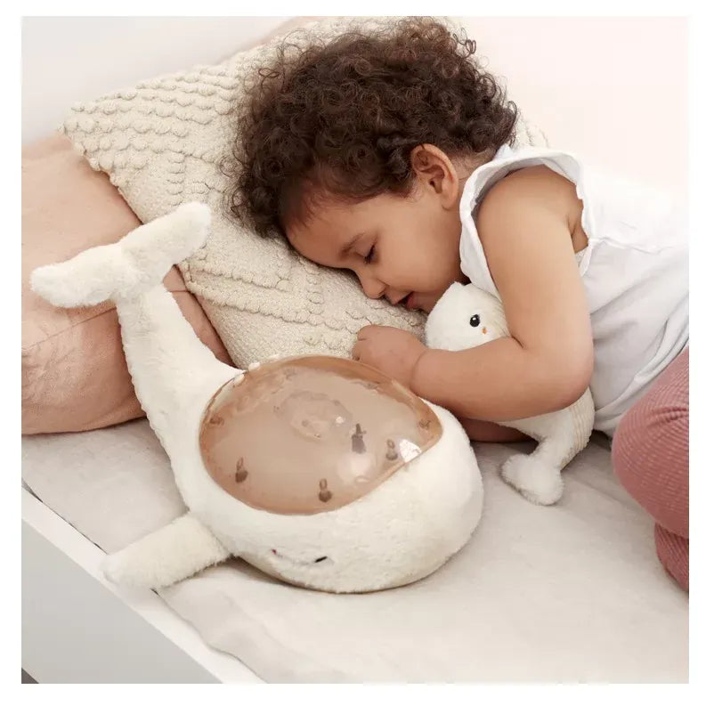 Veilleuse tranquil whale family blanche - 2
